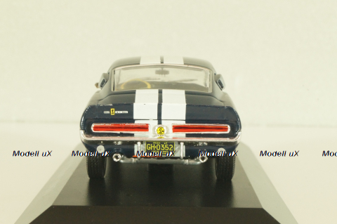 Ford Mustang Shelby GT500 1967 dark blue with white stripes, DAM001, American cars, Altaya 1:43