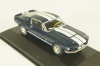Ford Mustang Shelby GT500 1967 dark blue with white stripes, DAM001, American cars, Altaya 1:43