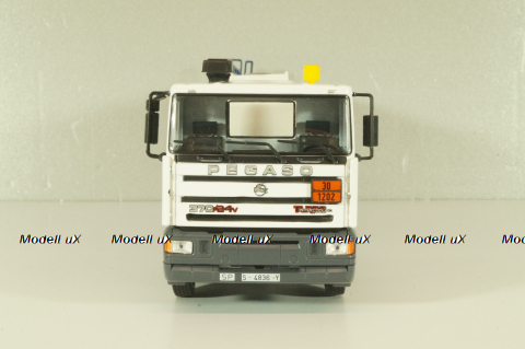 Pegaso Troner 1437, fuel tanker "Campsa" 1991, white with blue line, Camiones Espanoles, №1, Salvat 1:43
