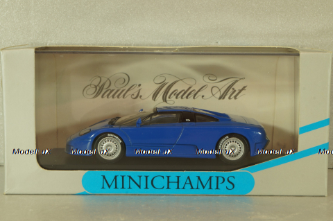 Bugatti EB 110 1991, blue, 430102110, Minichamps 1:43