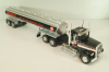Freightliner FLC 120 64T truck with Semitrailer Texaco 1977, silver/ black, American trucks, Spain, #72, Altaya 1:43