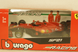 Ferrari F1 SF21 Formula 1 Charles Leclerc N16, RED, BU36829LE, Bburago 1:43