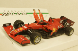 Ferrari F1 SF21 Team Scuderia Missiom Winnow  Carlos Sainz N55, RED, BU36829SA, Bburago 1:43