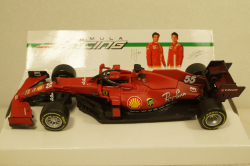 Ferrari F1 SF21 Team Scuderia Missiom Winnow  Carlos Sainz N55, RED, BU36829SA, Bburago 1:43