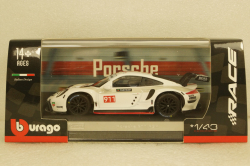 Porsche 911 (991) RSR #911 Coupe 2020, BU38302, Burago 1:43