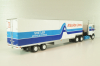 Ford CL 9000 truck with Semitrailer "Atlas Van Linas" 1983, white with blue lines, American trucks, Spain, #89, Altaya 1:43