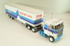 Ford CL 9000 truck with Semitrailer "Atlas Van Linas" 1983, white with blue lines, American trucks, Spain, #89, Altaya 1:43
