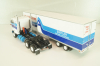 Ford CL 9000 truck with Semitrailer "Atlas Van Linas" 1983, white with blue lines, American trucks, Spain, #89, Altaya 1:43