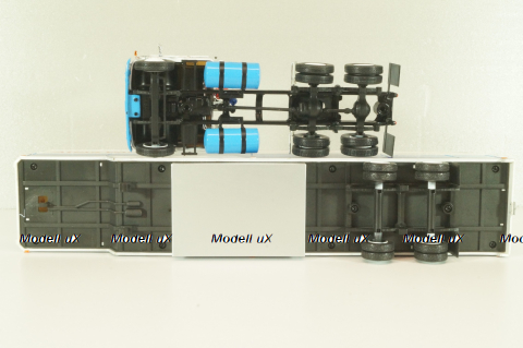 Ford CL 9000 truck with Semitrailer "Atlas Van Linas" 1983, white with blue lines, American trucks, Spain, #89, Altaya 1:43