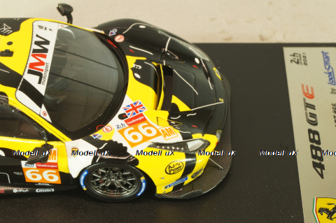 Ferrari 488 GTE #66 24h Le Mans, JMW Motorsport 2021, LSLM128, Looksmart 1:43
