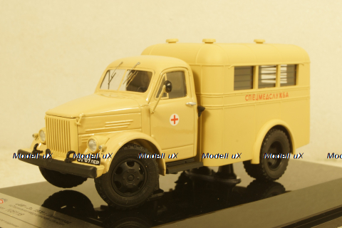 Газ-51 "АМ-3" - 1970г (СпецМедСлужба г. Ленинград) Лимитированная, 105118, DiP Models 1:43