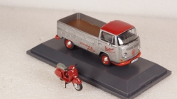 Volkswagen T2a pickup Vintage Scooter Service with PX, Schuco 1:43