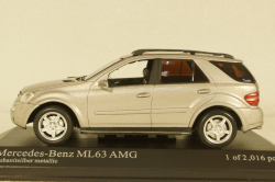 Mercedes ML63 AMG W164 2006, 400034570, silver Minichamps 1:43