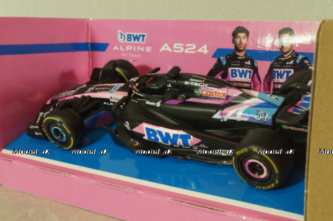 BWT Alpine A524 F1 team E.Ocon, Formula 1, BU38219-O, Burago 1:43