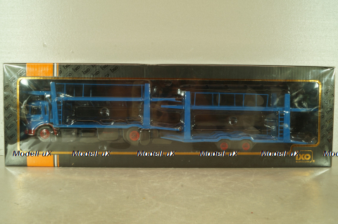 MAN Autotransporter with trailer 1970, blue, TTRX034, IXO 1:43 