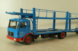 MAN Autotransporter with trailer 1970, blue, TTRX034, IXO 1:43 
