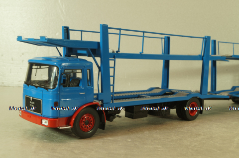 MAN Autotransporter with trailer 1970, blue, TTRX034, IXO 1:43 