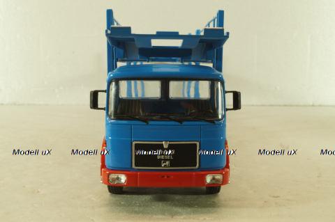 MAN Autotransporter with trailer 1970, blue, TTRX034, IXO 1:43 