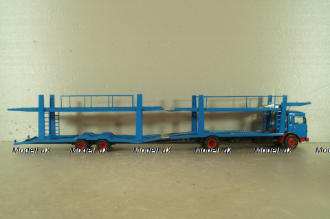 MAN Autotransporter with trailer 1970, blue, TTRX034, IXO 1:43 