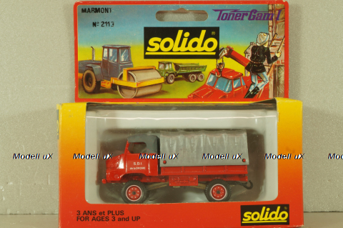 Simca Unic S.U.M.B. 4x4, truck, red, #235, Solido 1:43
