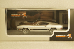 Ford Mustang Mach I 1973 silver / black, PRD398J, Premium X 1:43