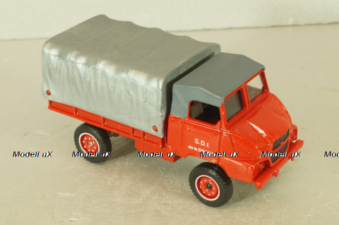 Simca Unic S.U.M.B. 4x4, truck, red, #235, Solido 1:43