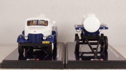 Зис-150 Автоцистерна АЦ-28 с прицепом-цистерной ПЦ-2,2 "Главмолоко", TruckTyr 1:43