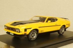 Ford Mustang Mach 1,  1971 yellow / black, PRD397J, Premium X 1:43