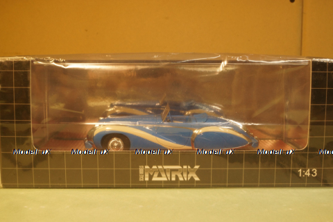 Talbot Lago T26 GS Cabriolet by Saoutchik оpen, blue 1948, MX51904-041, Matrix 1:43