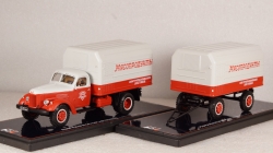 Зил-164А Лумз-890 с прицепом ИАЗП-754В Лумз-853 рефрижераторный автопоезд, TruckTyr 1:43