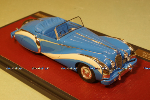 Talbot Lago T26 GS Cabriolet by Saoutchik оpen, blue 1948, MX51904-041, Matrix 1:43