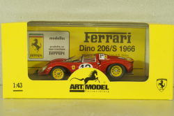 Ferrari Dino 206/S #12 Nurburgring 1996, Rodriguez/Ginther, red, ART031, ART Model 1:43