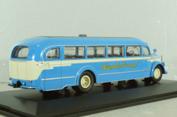 Mercedes-Benz O 6600 bus with figuren driver 1951, blue, 450274800, Schuco 1:43