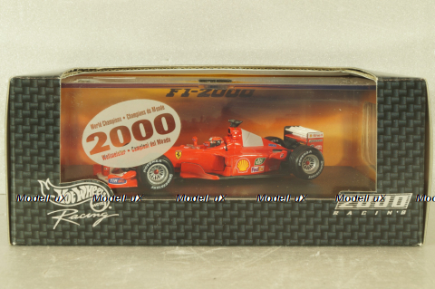 Ferrari F1-2000 with figuren Michael Schumacher, 2000, Formula 1, 26748, Hot Wheels 1:43