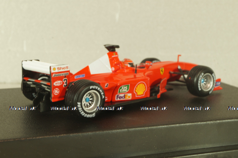 Ferrari F1-2000 with figuren Michael Schumacher, 2000, Formula 1, 26748, Hot Wheels 1:43