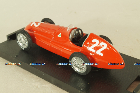 Alfa Romeo 159  #22 Spain G.P 1951, Juan Manuel Fangio, Formula 1, red,  S021, Brumm 1:43
