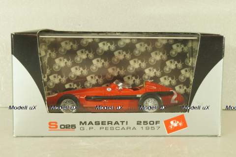 Maserati 250F HP 270 #2 G.P. Pescara 1957, Juan Manuel Fangio, Formula 1, red,  S025, Brumm 1:43