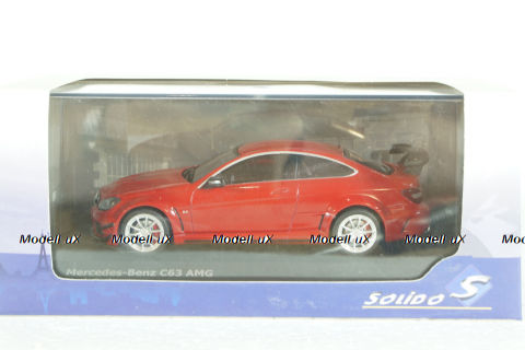 Mercedes C-Class C63 6.3 V8 AMG Black Series 2012, red, 4311602, Solido 1:43