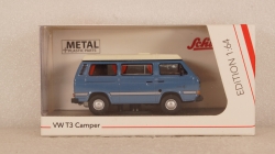 Volkswagen T3a Camper blue, 20220, Schuco 1:64