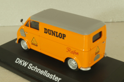 DKW Schnellaster Typ 30 van "Dunlop" 1954, orange, 02394, Schuco 1:43