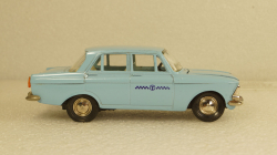 Москвич-408 Такси голубой, Тантал/Радон 1:43