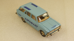 Москвич 427 А4, аэрофлот, 2 зажима, Тантал/Радон 1:43