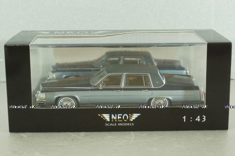 Cadillac Fleetwood Brougham 1991, blue/ligh blue, 43356, NEO 1:43