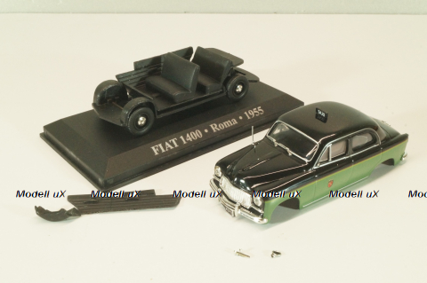 Fiat 1400 Taxi Roma 1955, Altaya 1:43 После ДТП!