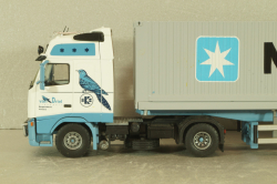 Volvo FH 12 with semi-trailer "Maersk" white/blue/grey, Tekno 1:50