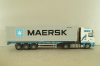 Volvo FH 12 with semi-trailer "Maersk" white/blue/grey, Tekno 1:50