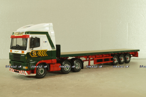 Daf 95XF truck with semi-trailer "Stobart" 1997, green/white, Corgi 1:50