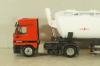 Mercedes-Benz Actros (MP1) 1840 witth semi-trailer "Spitzer Eurovrac" 1996, red/white, Joal 1:50 