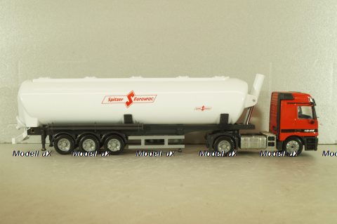 Mercedes-Benz Actros (MP1) 1840 witth semi-trailer "Spitzer Eurovrac" 1996, red/white, Joal 1:50 
