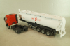 Mercedes-Benz Actros (MP1) 1840 witth semi-trailer "Spitzer Eurovrac" 1996, red/white, Joal 1:50 